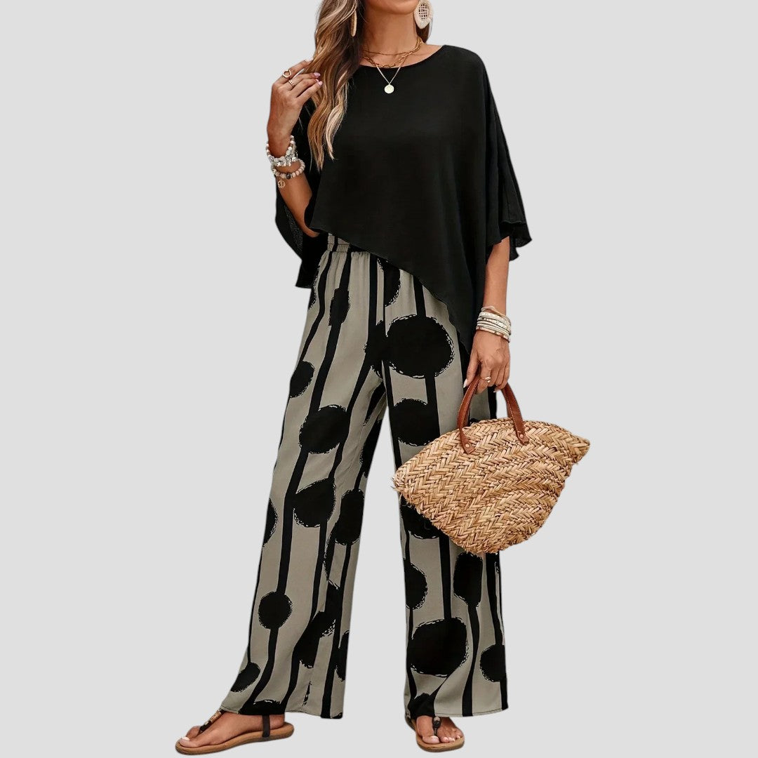SET WITH ASYMMETRICAL TOP