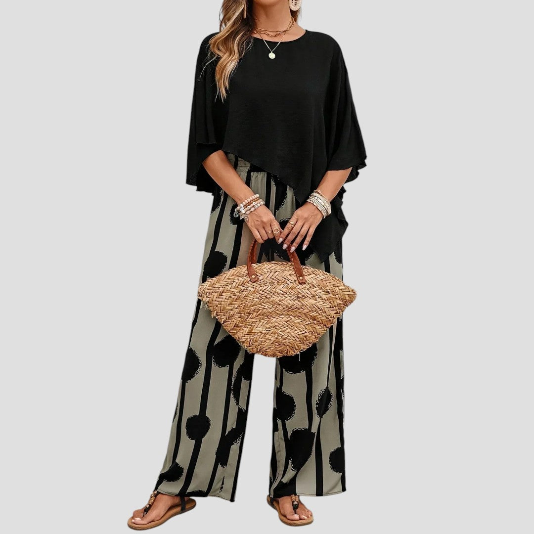 SET WITH ASYMMETRICAL TOP