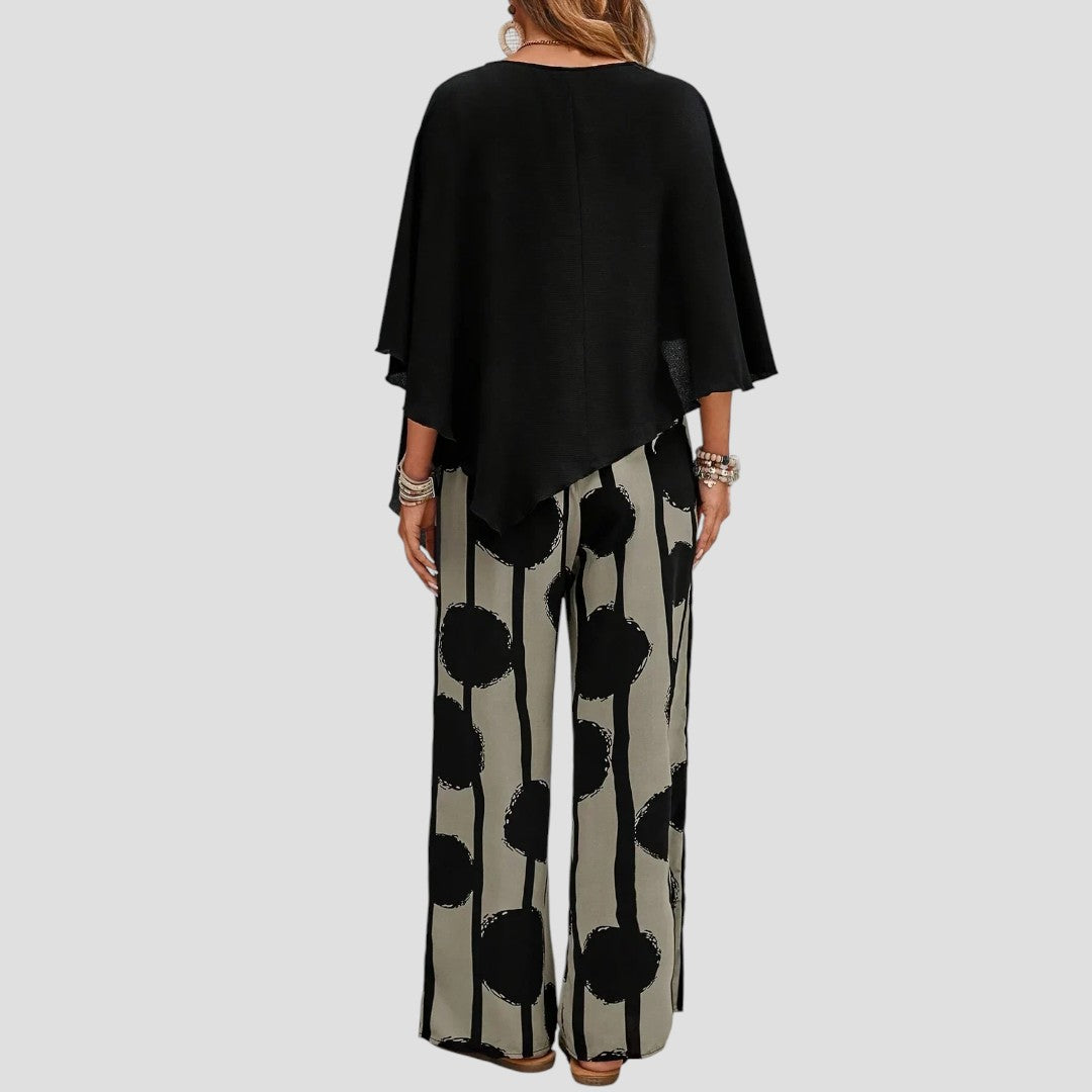 SET WITH ASYMMETRICAL TOP