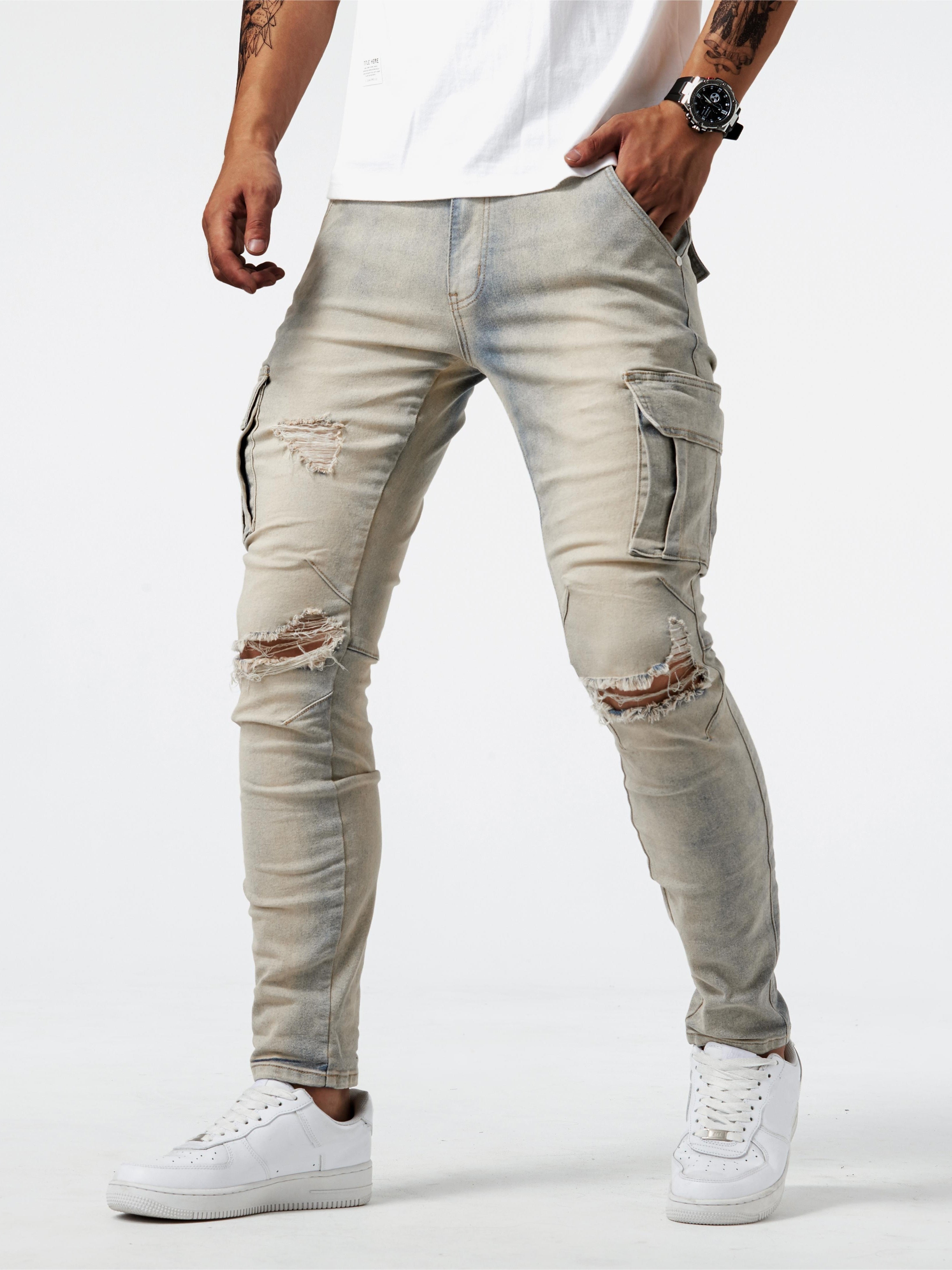 The Label ™ | Slim Fit Cargo Jeans