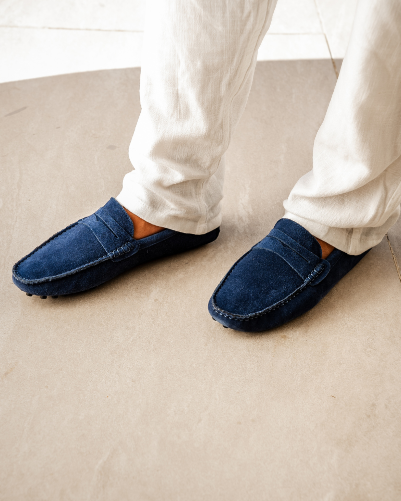 The Label ™ | Suede Driver Loafers