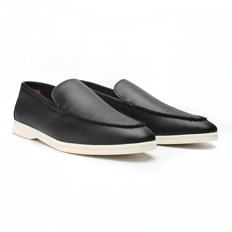 The Label ™ | Oud geld rundleren loafers