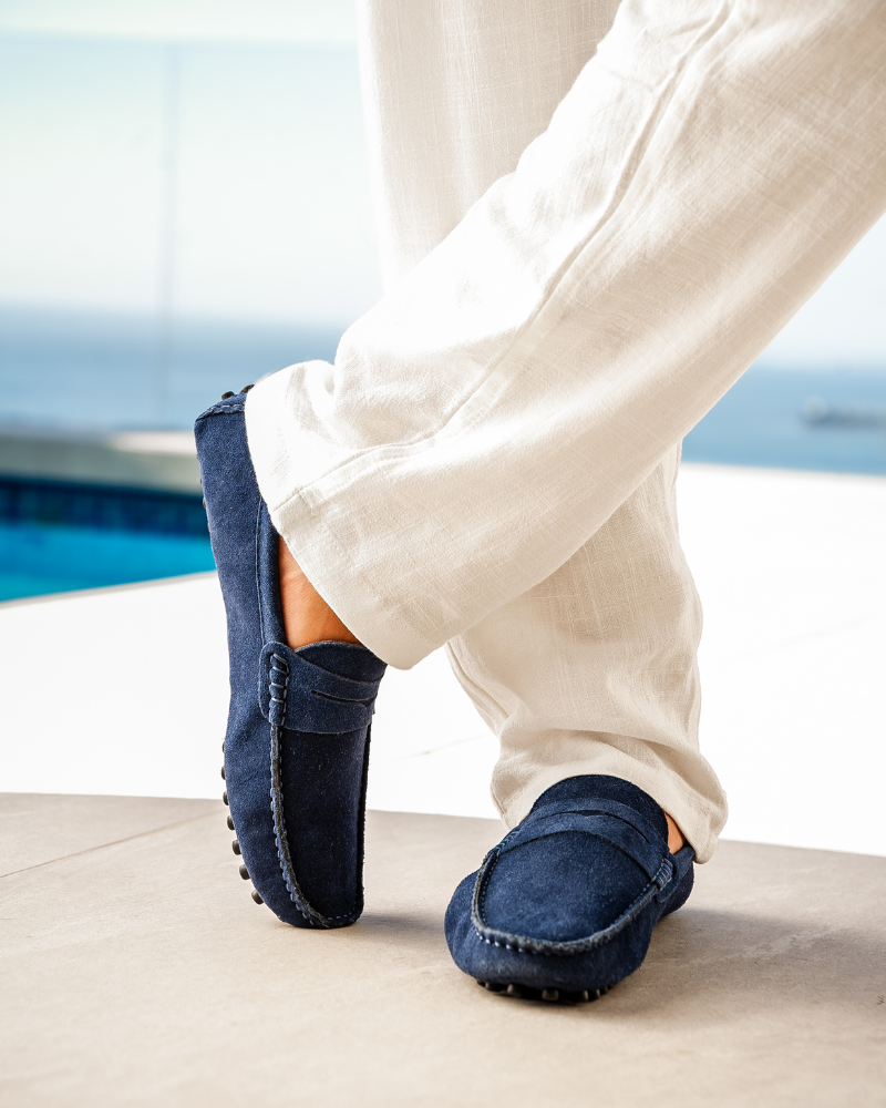 The Label ™ | Suede Driver Loafers