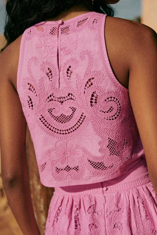 LORENA | PINK LACE SET