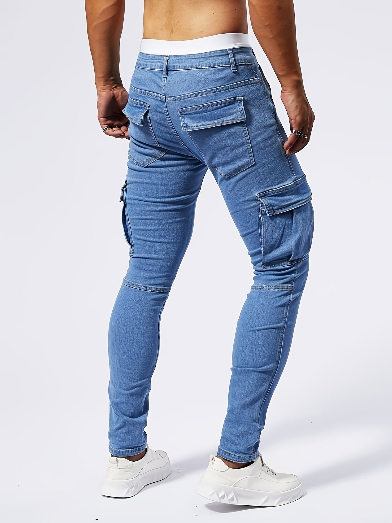 The Label ™ | Slim Fit Cargo Jeans