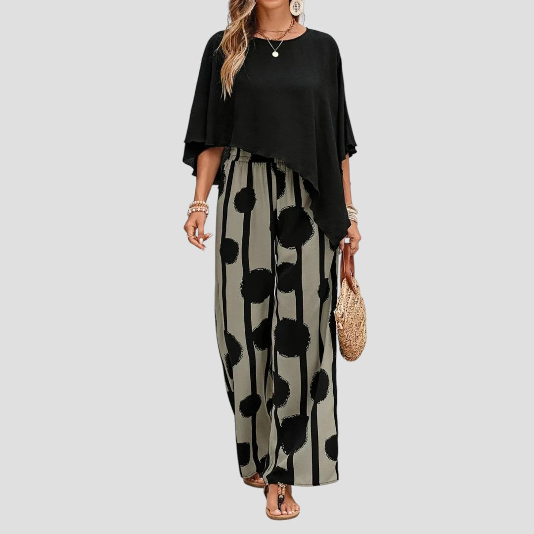 SET WITH ASYMMETRICAL TOP