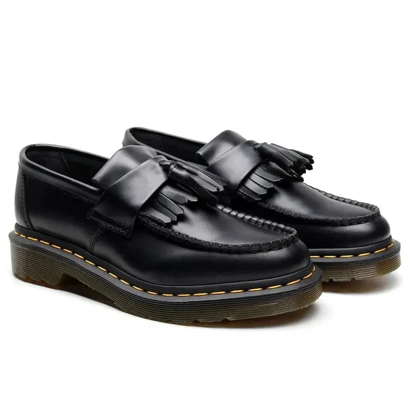The Label ™ | Oude geld leren loafers