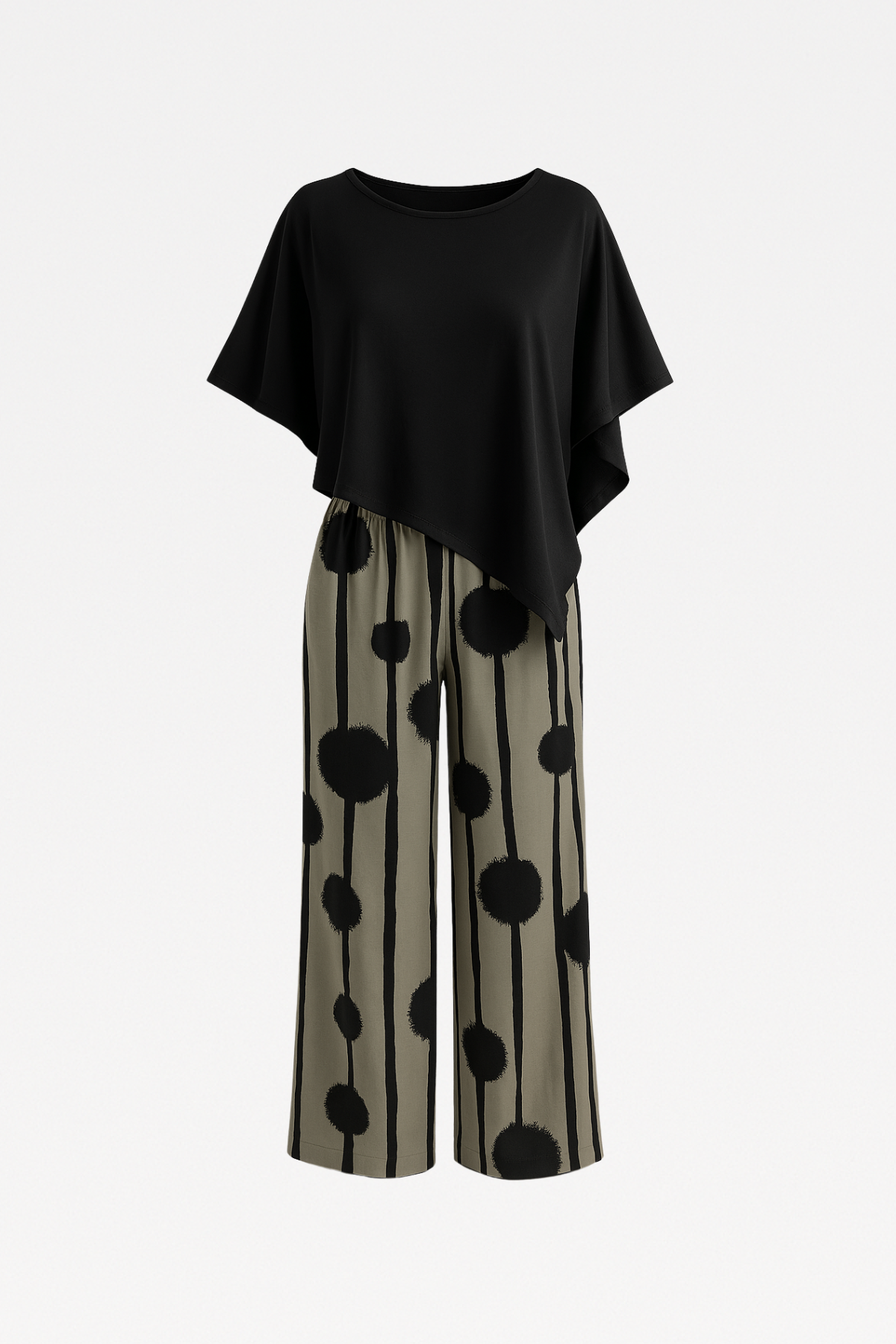 SET WITH ASYMMETRICAL TOP