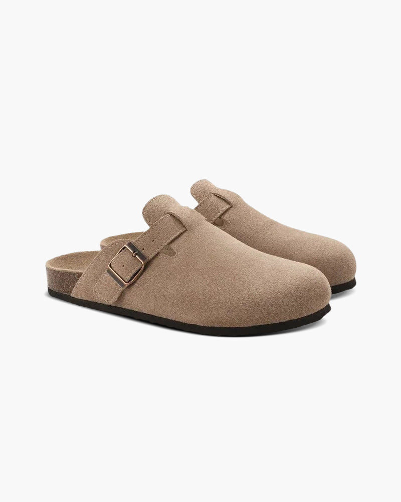 The Label ™ | Old Money Suede Clogs