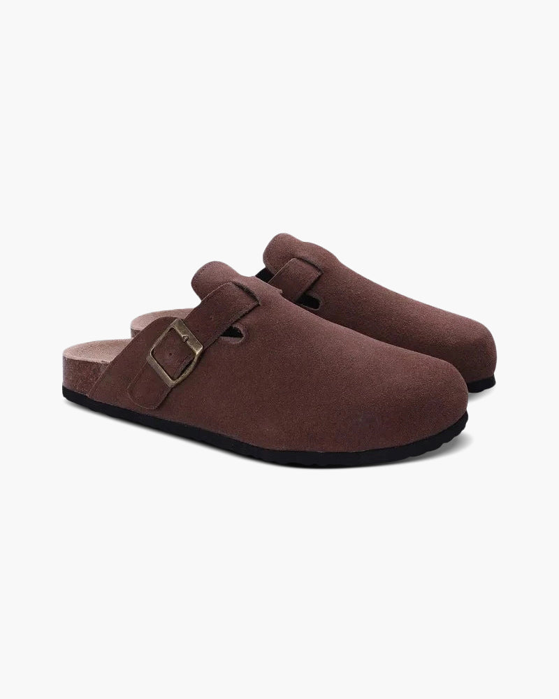 The Label ™ | Old Money Suede Clogs