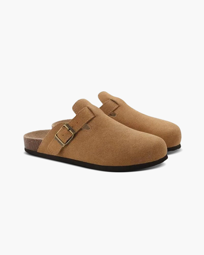 The Label ™ | Old Money Suede Clogs