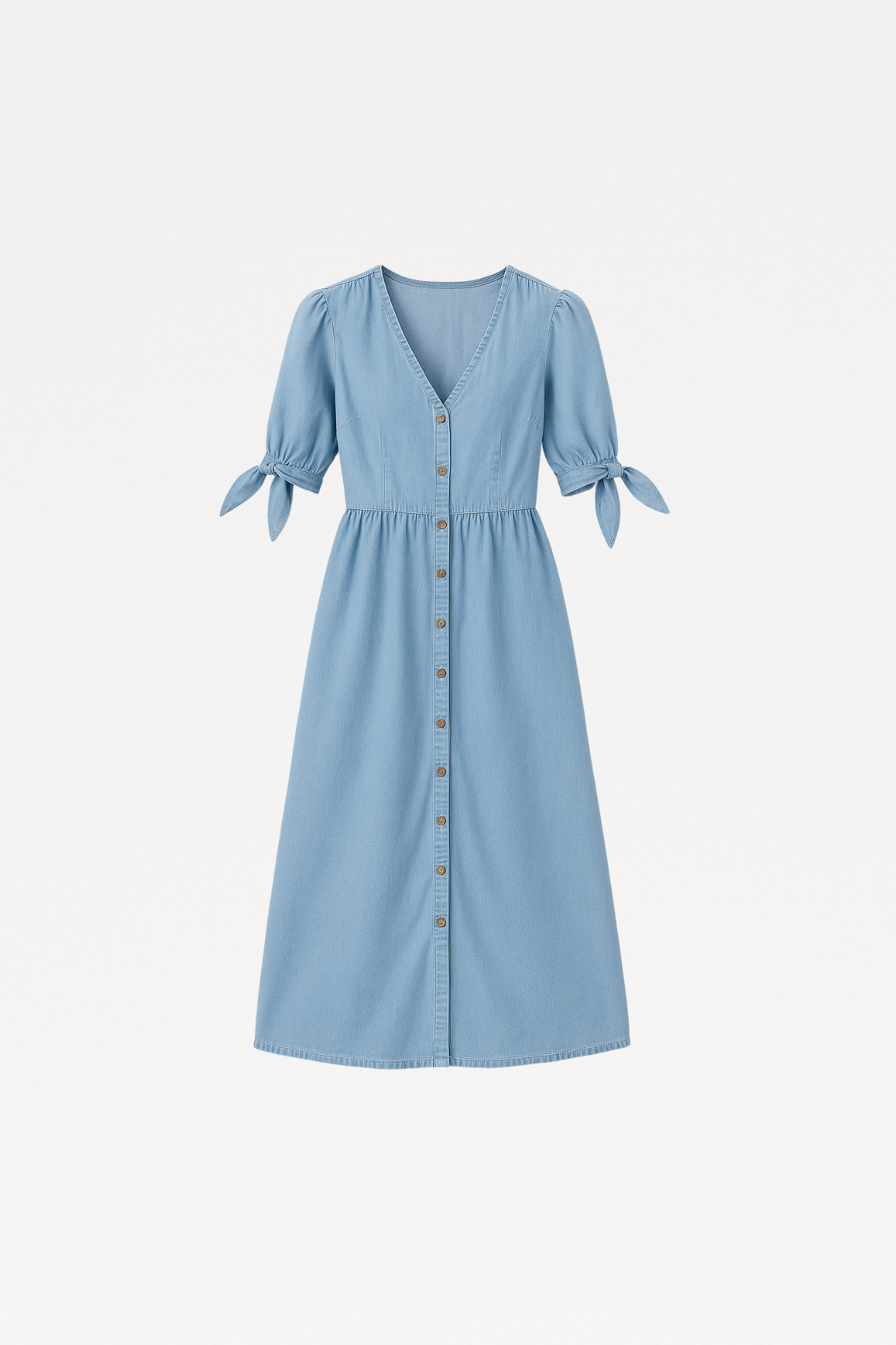 SHINY DENIM DRESS