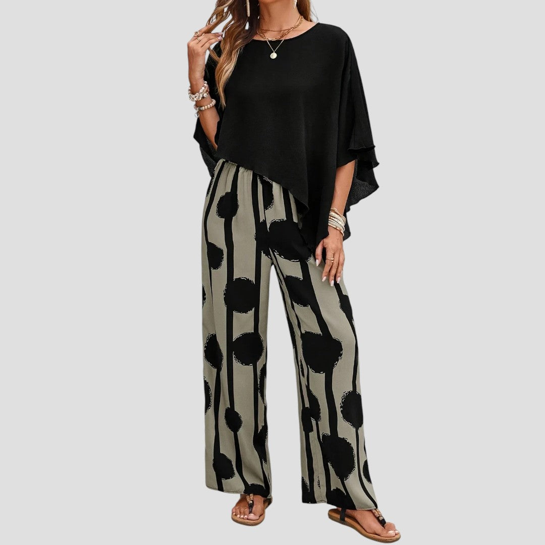 SET WITH ASYMMETRICAL TOP