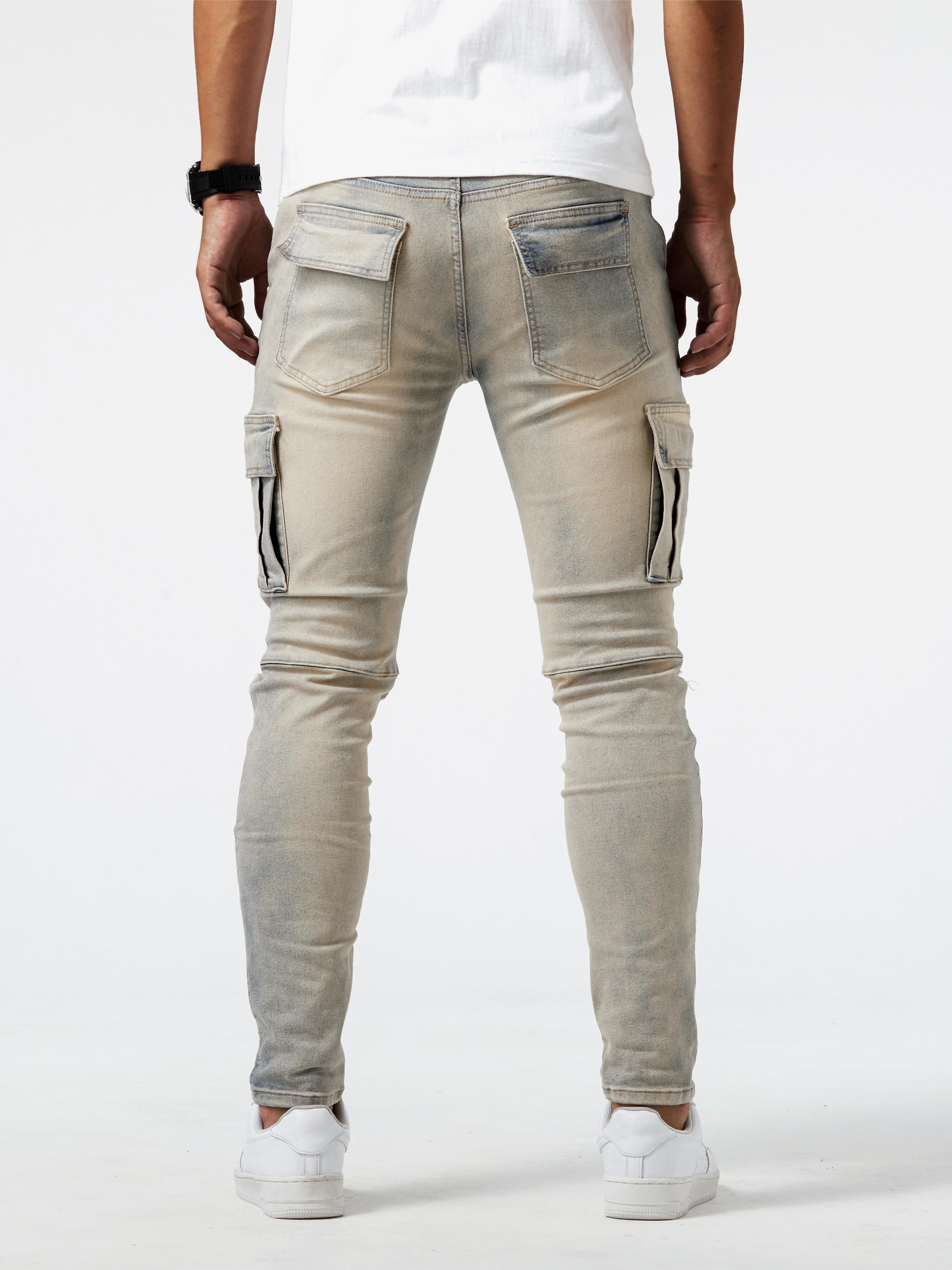 The Label ™ | Slim Fit Cargo Jeans