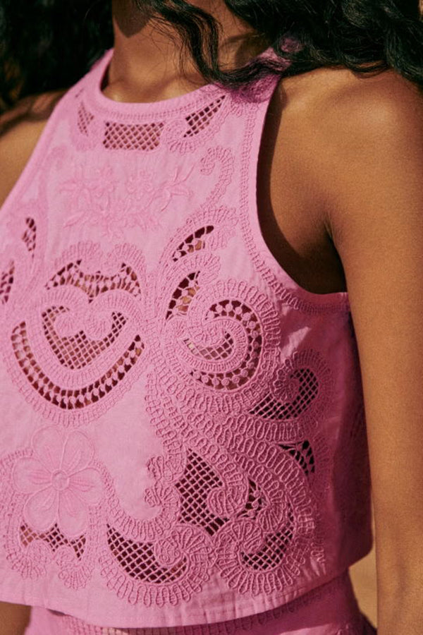 LORENA | PINK LACE SET